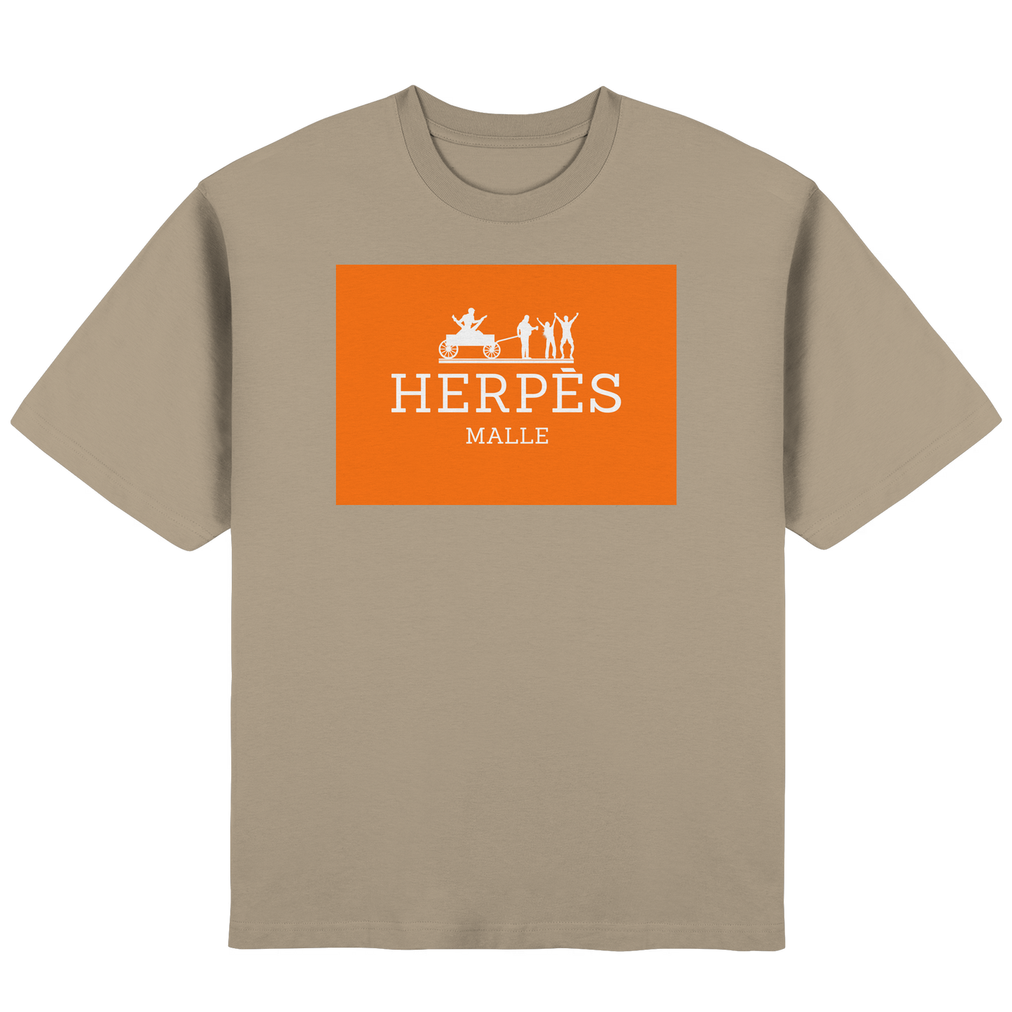 Herpés Malle - Streetwear Oversized T-Shirt