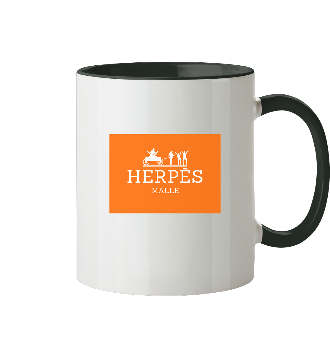 Herpés Malle - Tasse zweifarbig