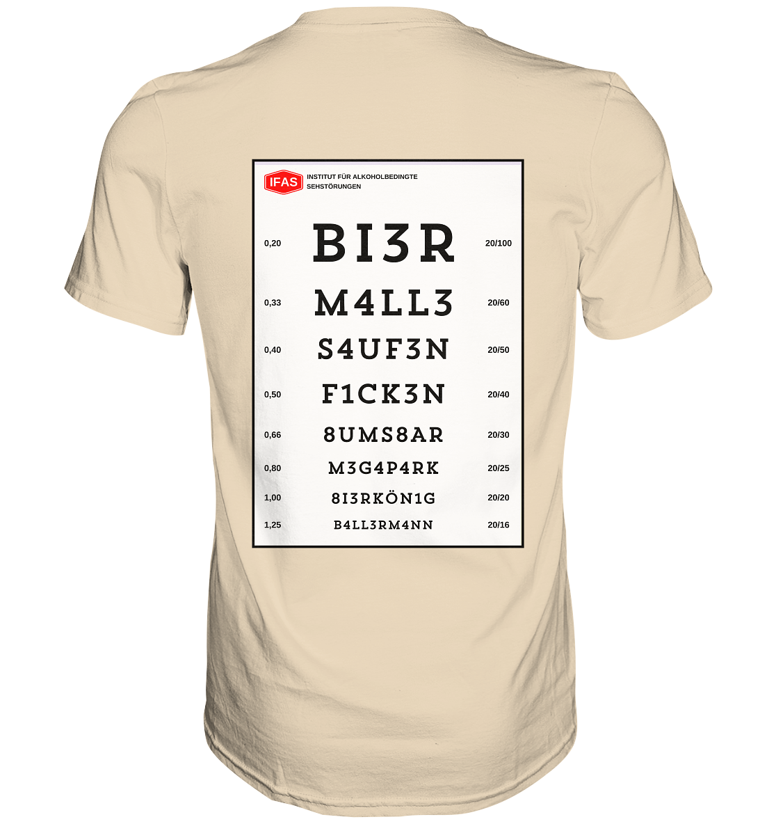 Sehtafel Malle - Premium Shirt