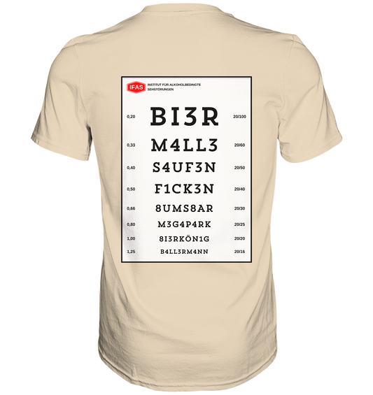 Sehtafel Malle - Premium Shirt