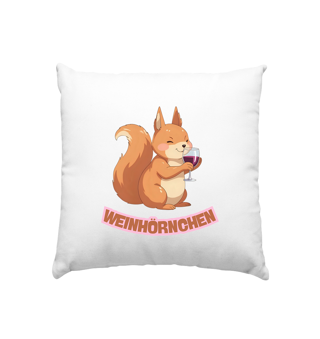 Weinhörnchen - Kissen 40x40cm
